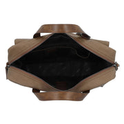 Picard Calahari Lightweight Briefcase with Adjustable Detachable Strap (Charcoal Black)