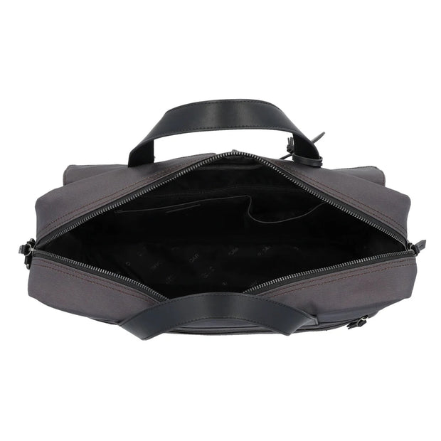 Picard Calahari Lightweight Briefcase with Adjustable Detachable Strap (Charcoal Black)