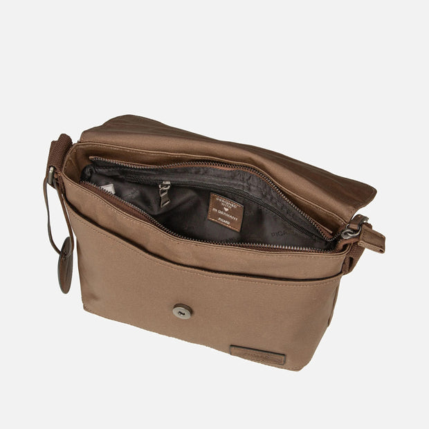 Picard Calahari Lightweight Messenger Bag with Adjustable Strap (Charcoal Black)