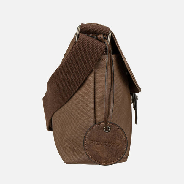 Picard Calahari Lightweight Messenger Bag with Adjustable Strap (Charcoal Black)