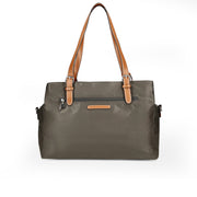 Picard Sonja Ladies Lightweight Water- Resistant Nylon Shopper Tote Bag th Sling (Grey)