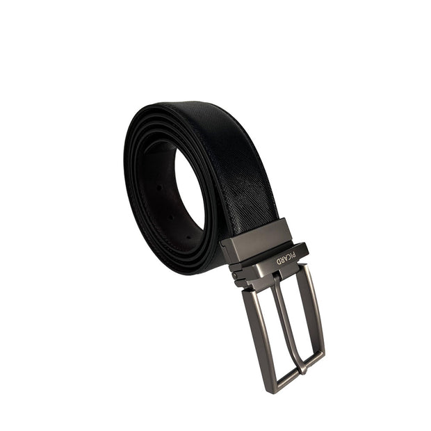 Picard Gregory 35mm Easy Flip Reversible Men's Leather Belt with Quality Pin Buckle  (Black/Cafe)