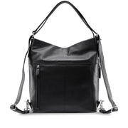 Picard Pure Leather Multi-function Ladies Shoulder Bag / Backpack / Hand Carry Bag / Arm Carry Bag (Black)