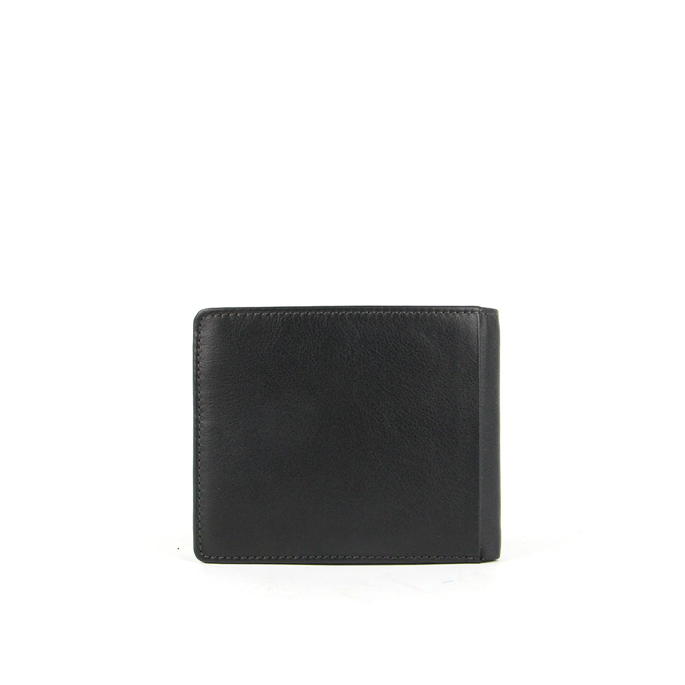 Brooklyn Leather Wallet with Centre Flap and Coin Compartment