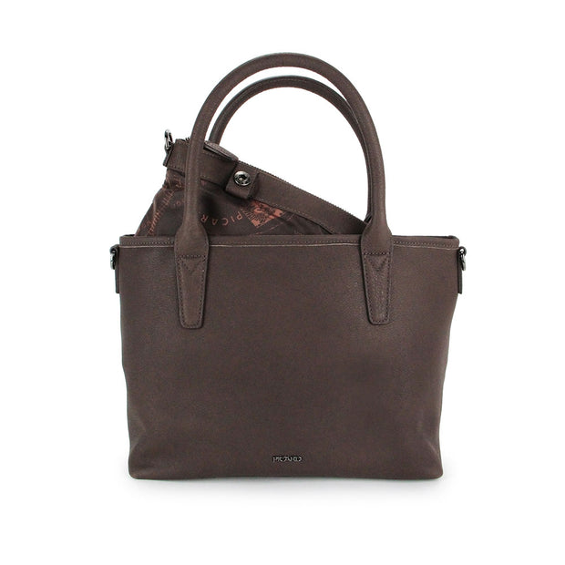Picard Buffalo Ladies Leather Tote Bag (Cafe-Burgundy)
