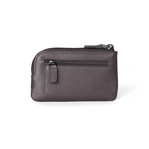 Picard Saffiano Men's  Leather Coin Pouch With Key Holder (Cafe)