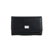 Picard Saffiano Key Leather  Holder with Dollar Compartment (Black)