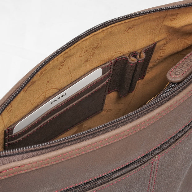 Picard Buffalo Ladies Leather Sling Bag (Tan Orange)