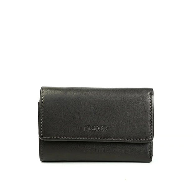 Picard Brooklyn Men's Trifold Leather Wallet with Key Holder (Cafe)