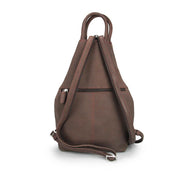 Picard Buffalo Ladies  Large Curved Leather Backpack (Cafe-Burgundy)