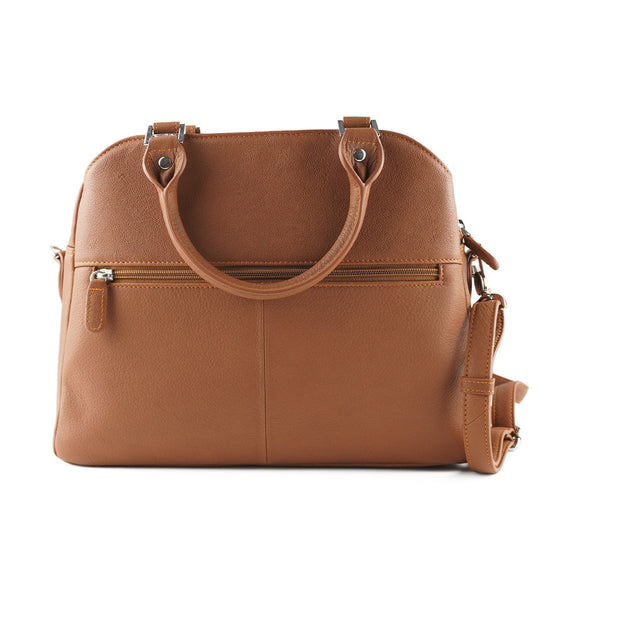 Picard Buffalo Top Handle Ladies Leather Bag  with Adjustable Sling (Tan-orange)