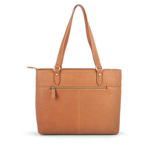 Picard Buffalo Ladies Leather Shopper Bag (Tan-Orange)