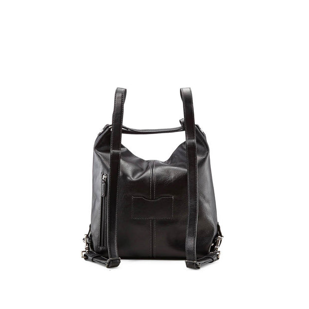 Picard Eternity Leather Multi-function Ladies Shoulder Bag / Backpack / Hand Carry Bag / Arm Carry Bag (Black)