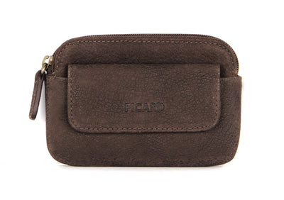 Picard Buffalo Coin and Key Pouch with Flap (Cafe)