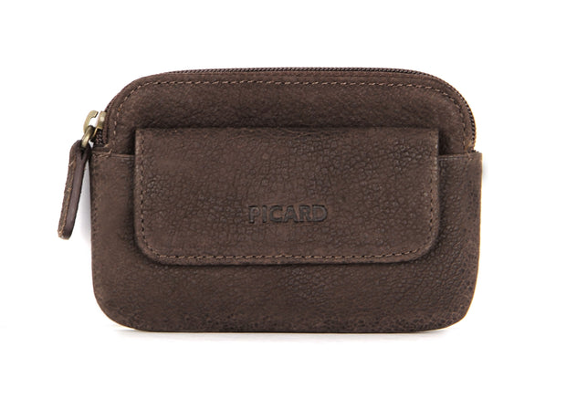 Picard Buffalo Ladies Leather Coin and Key Pouch with Flap (Cafe)