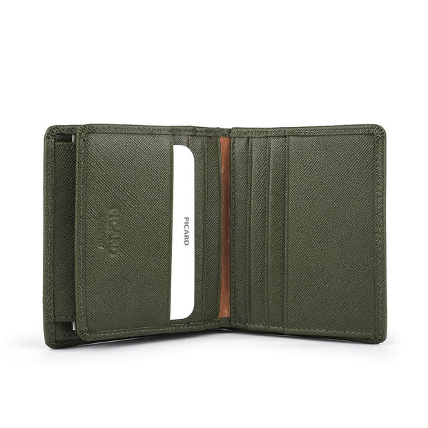 Picard Lauren Ladies Leather Bifold Wallet (Military Green)