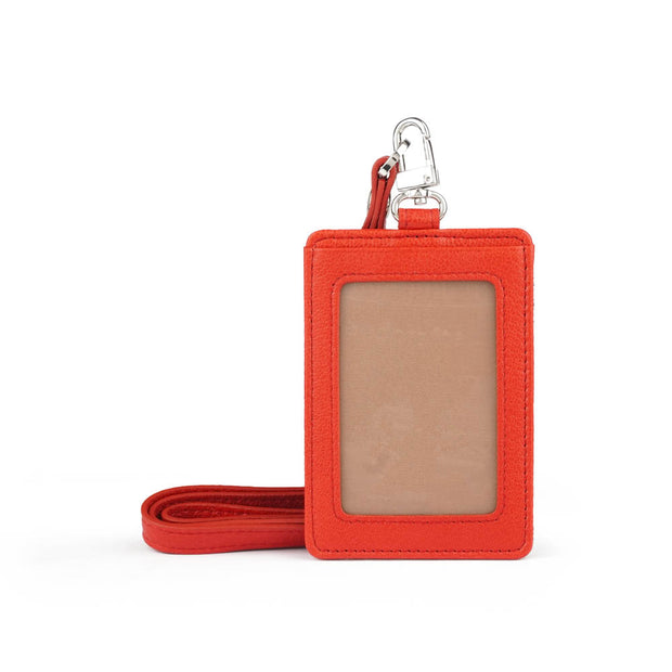 Picard Regina Ladies Leather Cardholder with Neck Strap (Red)