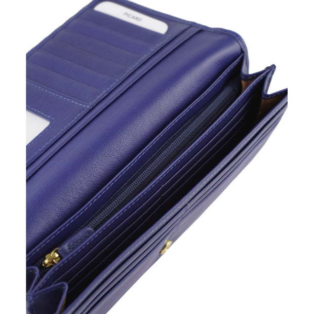 Picard Winchester Ladies Long Leather Wallet (Blue)