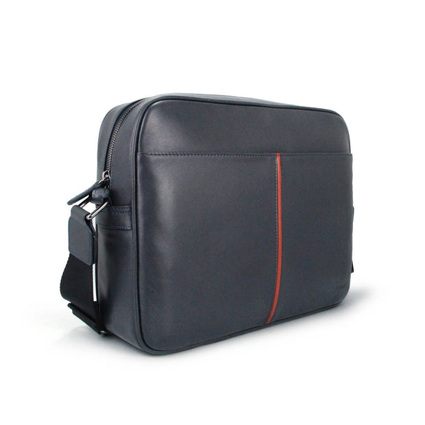 Picard Loaf Men's  Leather Messenger Bag (Navy)