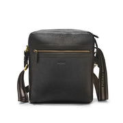 Picard Urban Men's Leather Shoulder Bag with Smart Functional Compartments and Durable and Comfortable Adjustable Strap (Black)