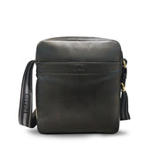 Picard Urban Men's Leather Shoulder Bag with Smart Functional Compartments and Durable and Comfortable Adjustable Strap (Black)