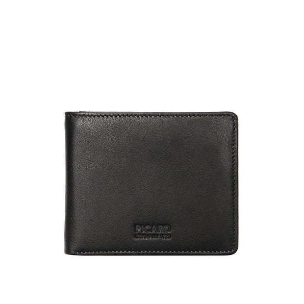 Picard Brooklyn Men's Flap Leather Wallet (Black)