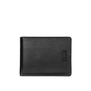 Picard Brooklyn Bifold Men's Leather  Wallet With Top Flap and  Card Window (Black)
