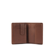 Picard Brooklyn Men's Trifold Leather Wallet With Coin Compartment (Brown)