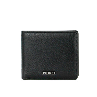 Picard Derek Men's Leather Wallet with  Card Window (Black)