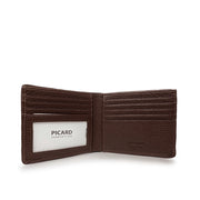 Picard Derek Men's Bifold  Leather Wallet with  Card Window (Brown)