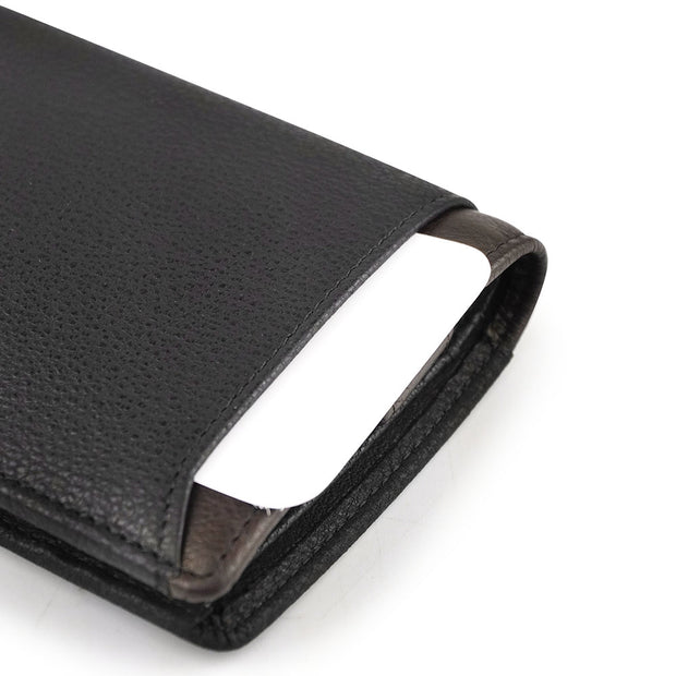 Picard Munich Men's Bifold Leather Wallet with Zipped Coin Compartment (Black)