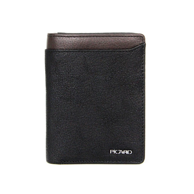 Picard Munich Men's Leather Bifold Wallet (Black)