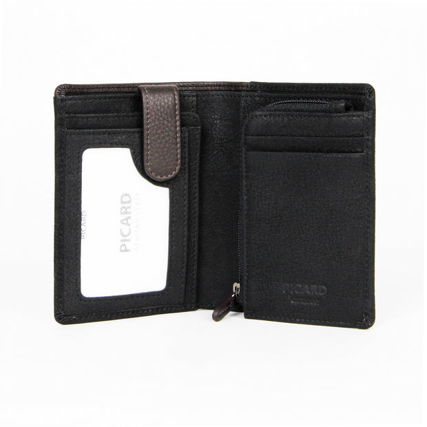 Picard Munich Men's Leather Bifold Wallet (Black)