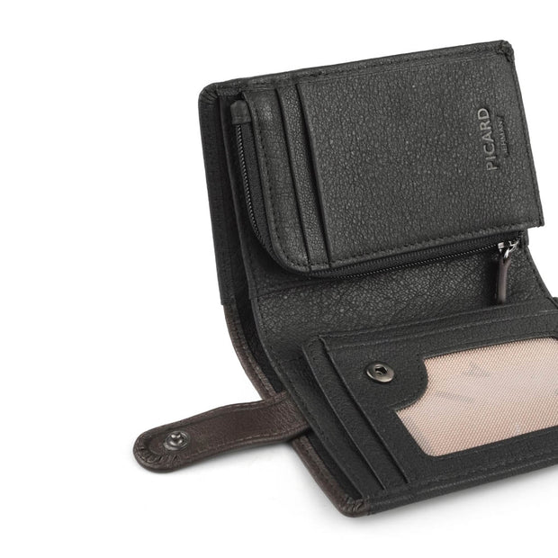 Picard Munich Men's Leather Bifold Wallet (Black)