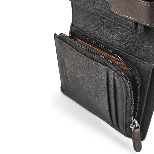 Picard Munich Men's Leather Bifold Wallet (Black)