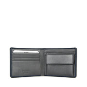 Picard Saffiano Men's  Leather Wallet with Coin Pouch (Navy)