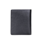 Picard Saffiano Men's Leather Flap Wallet (Black)