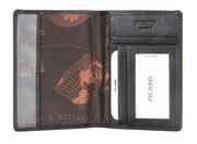 Picard Saffiano Men's Passport  Leather Holder (Cafe)