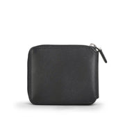 Picard Saffiano Men's  Zipped Leather Wallet with Window Slot (Black)