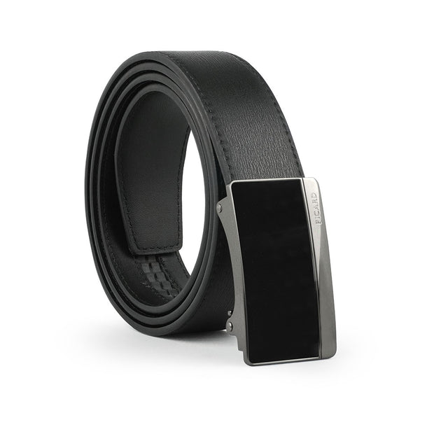 Picard Bon 4 Micro-Adjustable Auto-Lock Men's Leather Belt (Black)