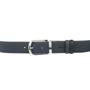 Picard Bremen Pin Reversible 35mm Men's Leather Belt (Black/Slate Blue)