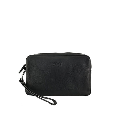 Picard Jet 2028 Men's Zipper Leather Clutch Bag (Black)