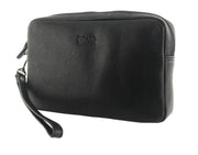 Picard Jet 2028 Men's Zipper Leather Clutch Bag (Black)