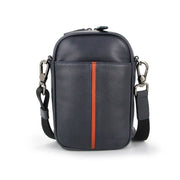Picard Loaf Men's Leather Crossbody Bag with Belt Loop (Navy)