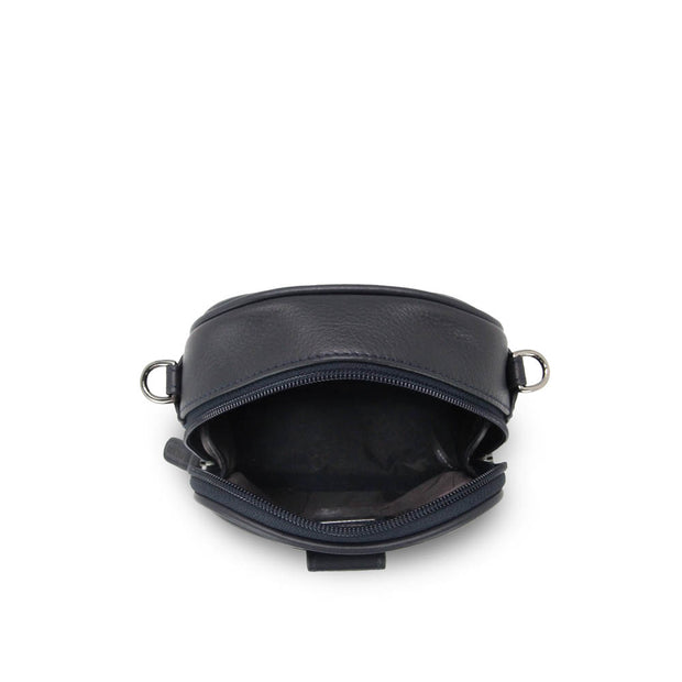 Picard Loaf Men's Leather Crossbody Bag with Belt Loop (Navy)