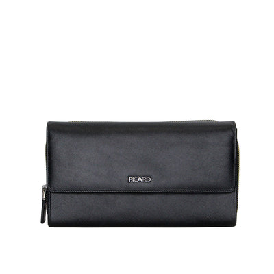 Picard Saffiano  Men's Leather Clutch Bag (Black)