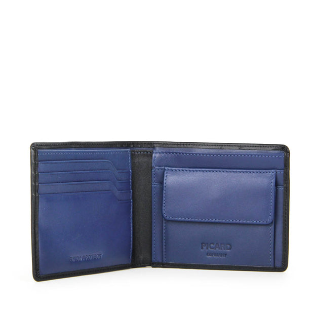 Picard Alois Men's Leather Bifold Wallet (Black)