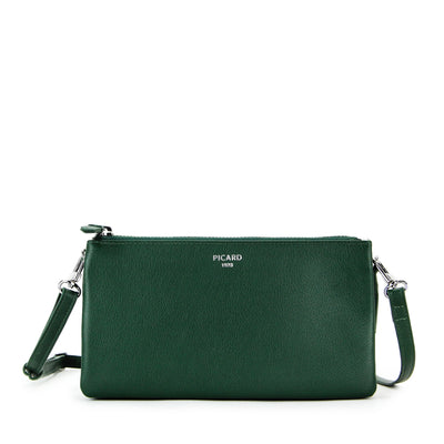Picard Bingo Ladies  Triple Compartment Leather  Sling Pouch (Green)