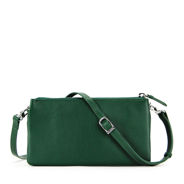 Picard Bingo Ladies  Triple Compartment Leather  Sling Pouch (Green)