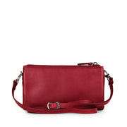 Picard Bingo Ladies  Triple Compartment Leather  Sling Pouch (Red)